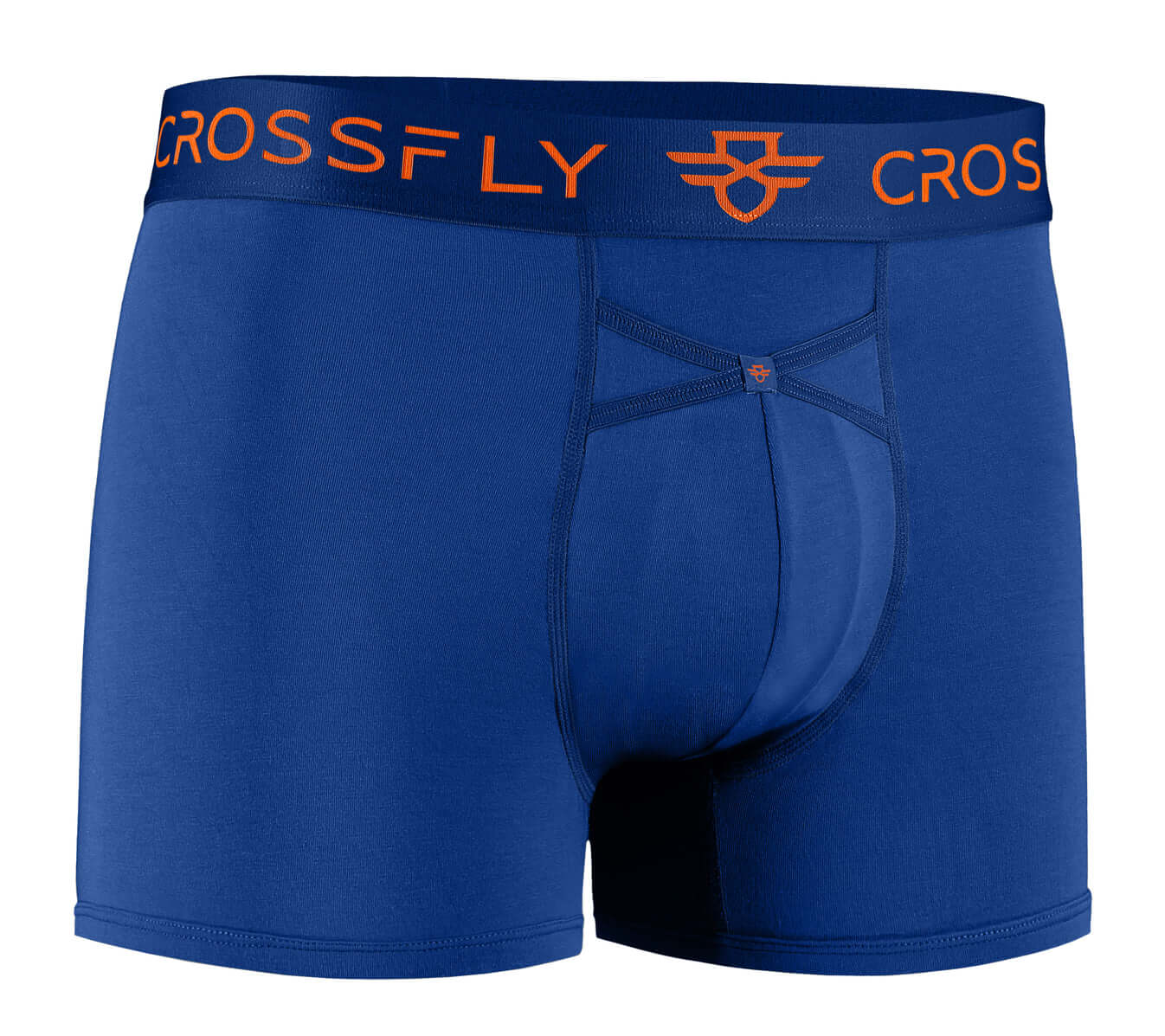 Crossfly Men's IKON Trunks 1-Pack Supersoft Modal - Italia Blue Orange