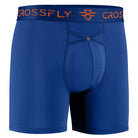 Crossfly IKON Supersoft 1-Pack Modal Boxer Briefs - Italia Blue Orange