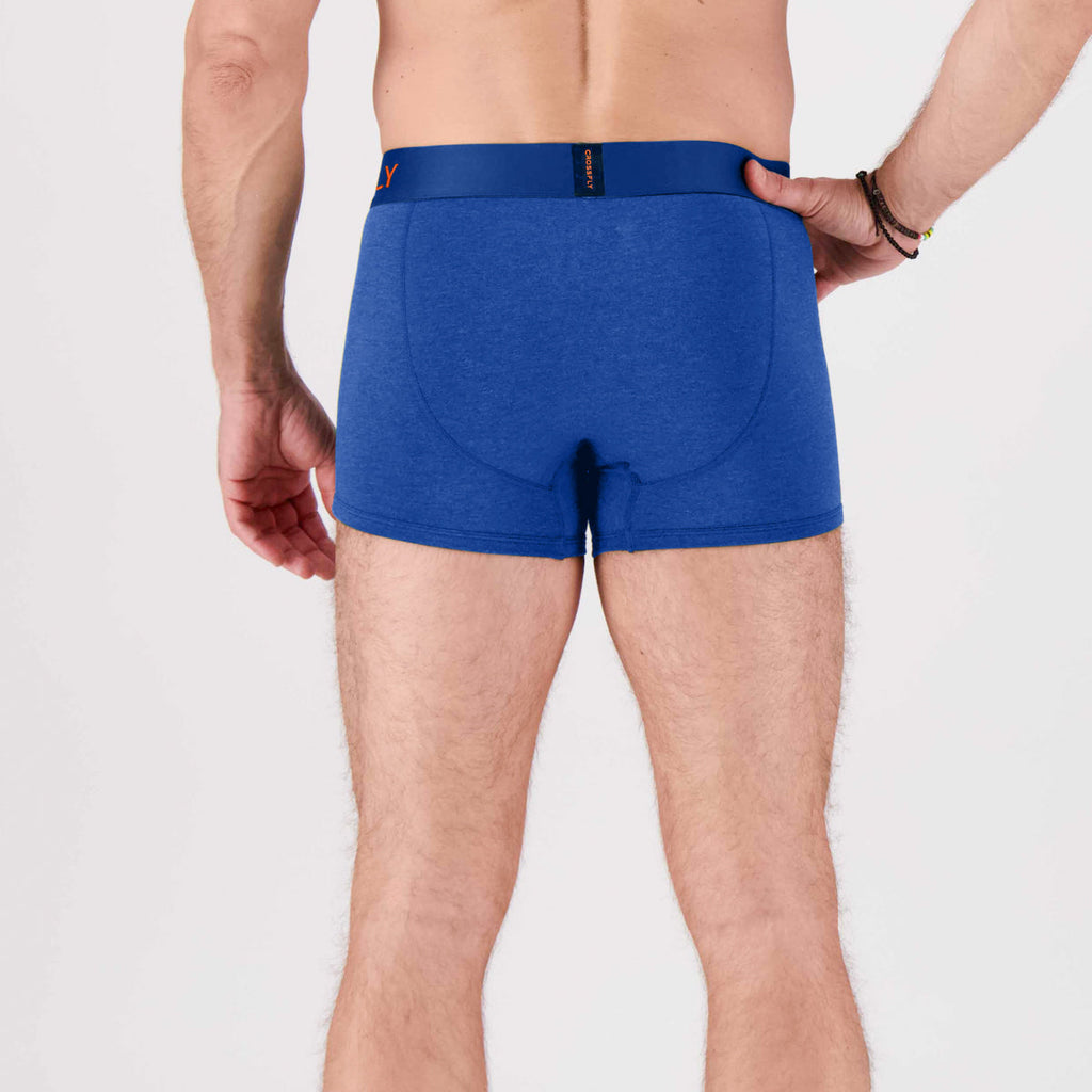 Crossfly Men's IKON Trunks 1-Pack Supersoft Modal - Italia Blue Orange