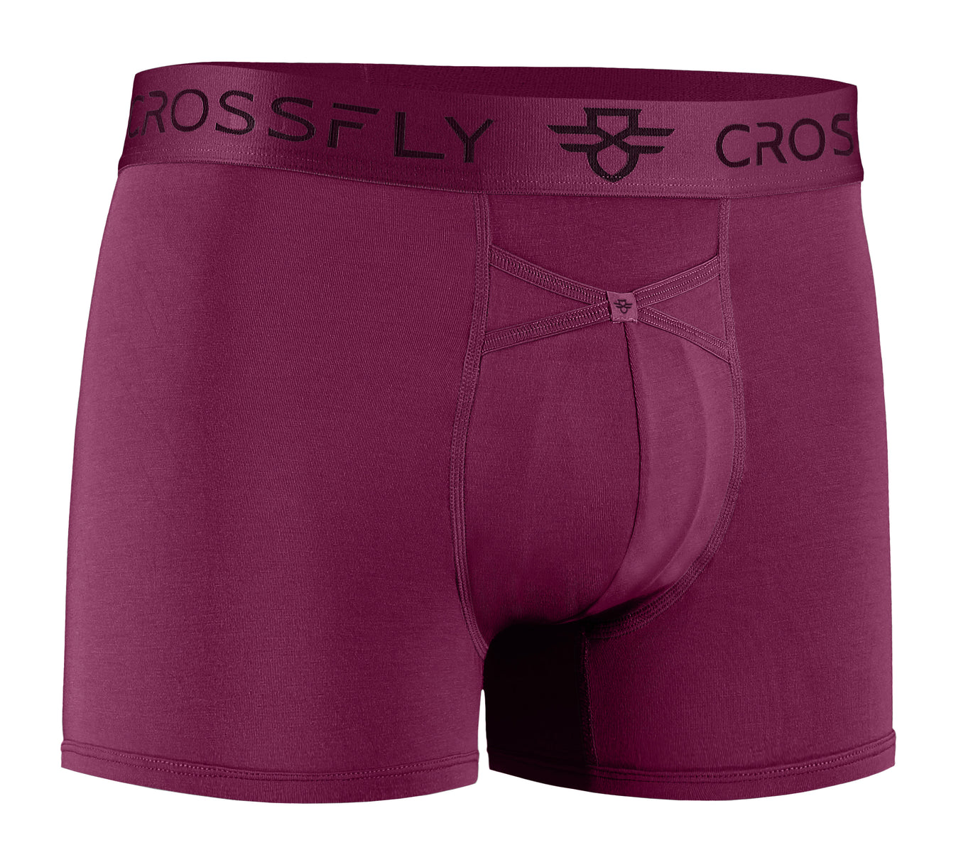 Crossfly Men's IKON Trunks 1-Pack Supersoft Modal - Perfect Plum