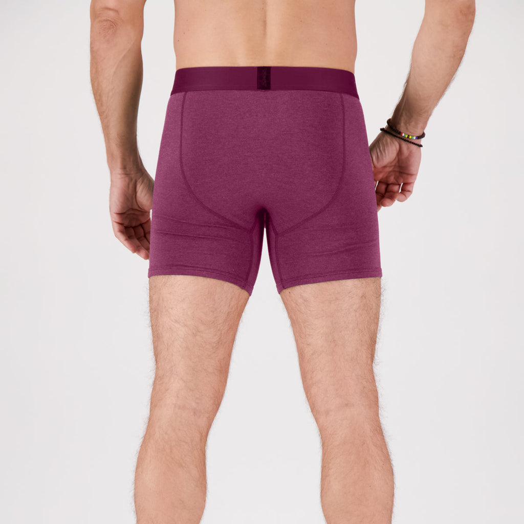 Crossfly IKON Supersoft 1-Pack Modal Boxer Briefs - Perfect Plum