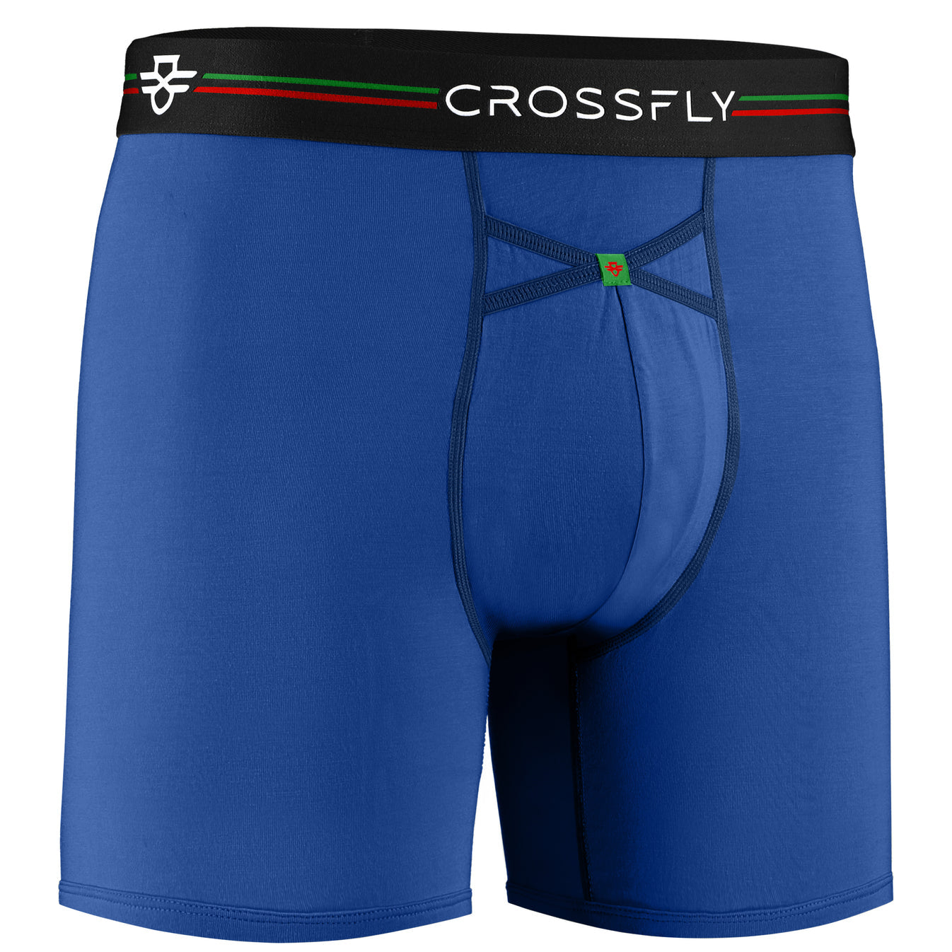 Crossfly IKON X Supersoft 1-Pack Modal Boxer Briefs - Italia Blue Marle