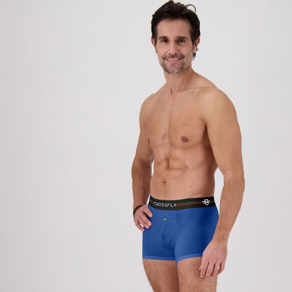 Crossfly 1-Pack Supersoft Modal Trunks – Italia Blue Marle (IKON X Style)