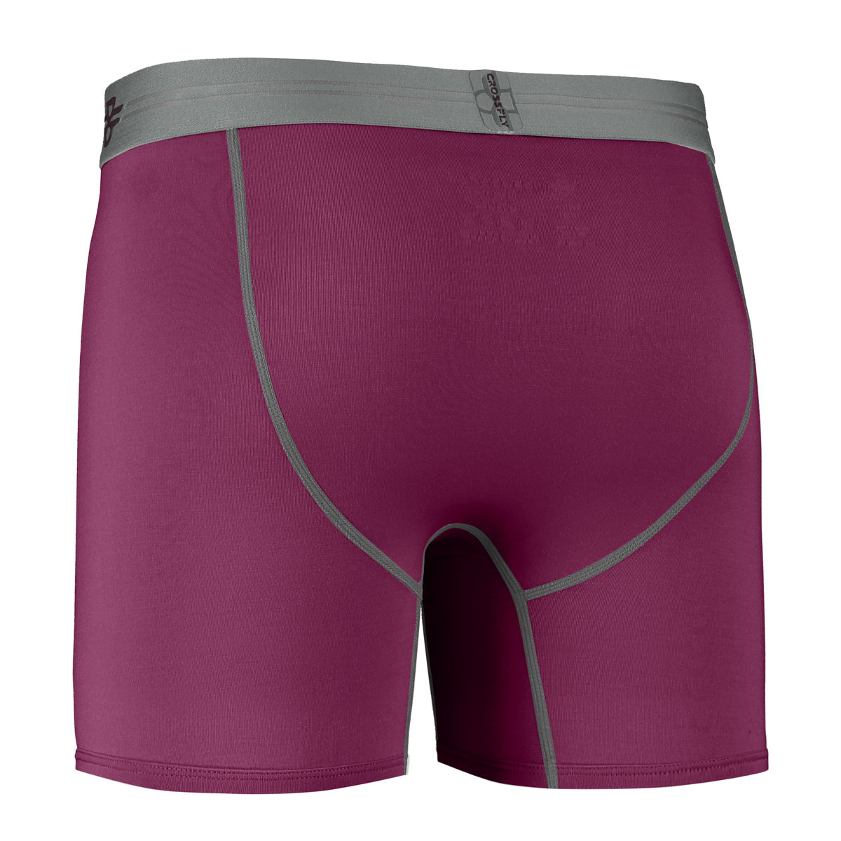 Crossfly IKON X Supersoft 1-Pack Modal Boxer Briefs - Perfect Plum