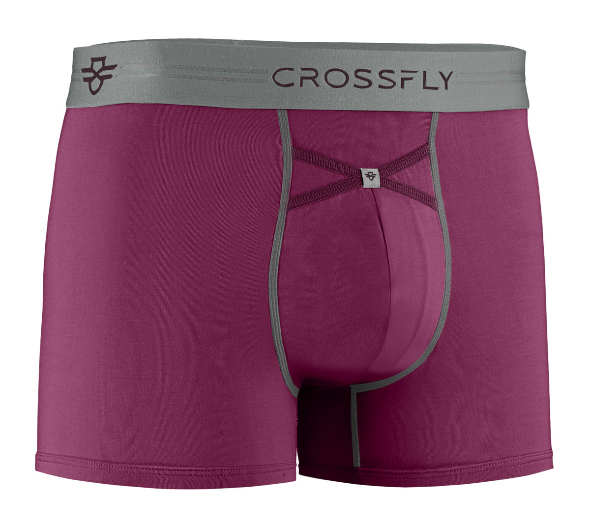 Crossfly 1-Pack Supersoft Modal Trunks – Perfect Plum (IKON X Style)