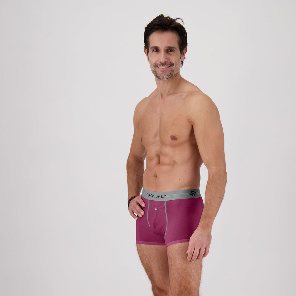 Crossfly 1-Pack Supersoft Modal Trunks – Perfect Plum (IKON X Style)