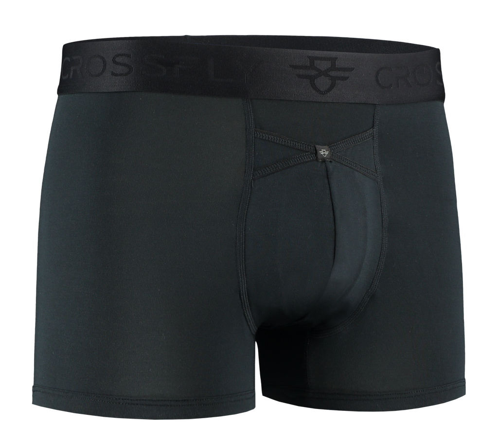 Crossfly Men's IKON Trunks 1-Pack Supersoft Modal -Black