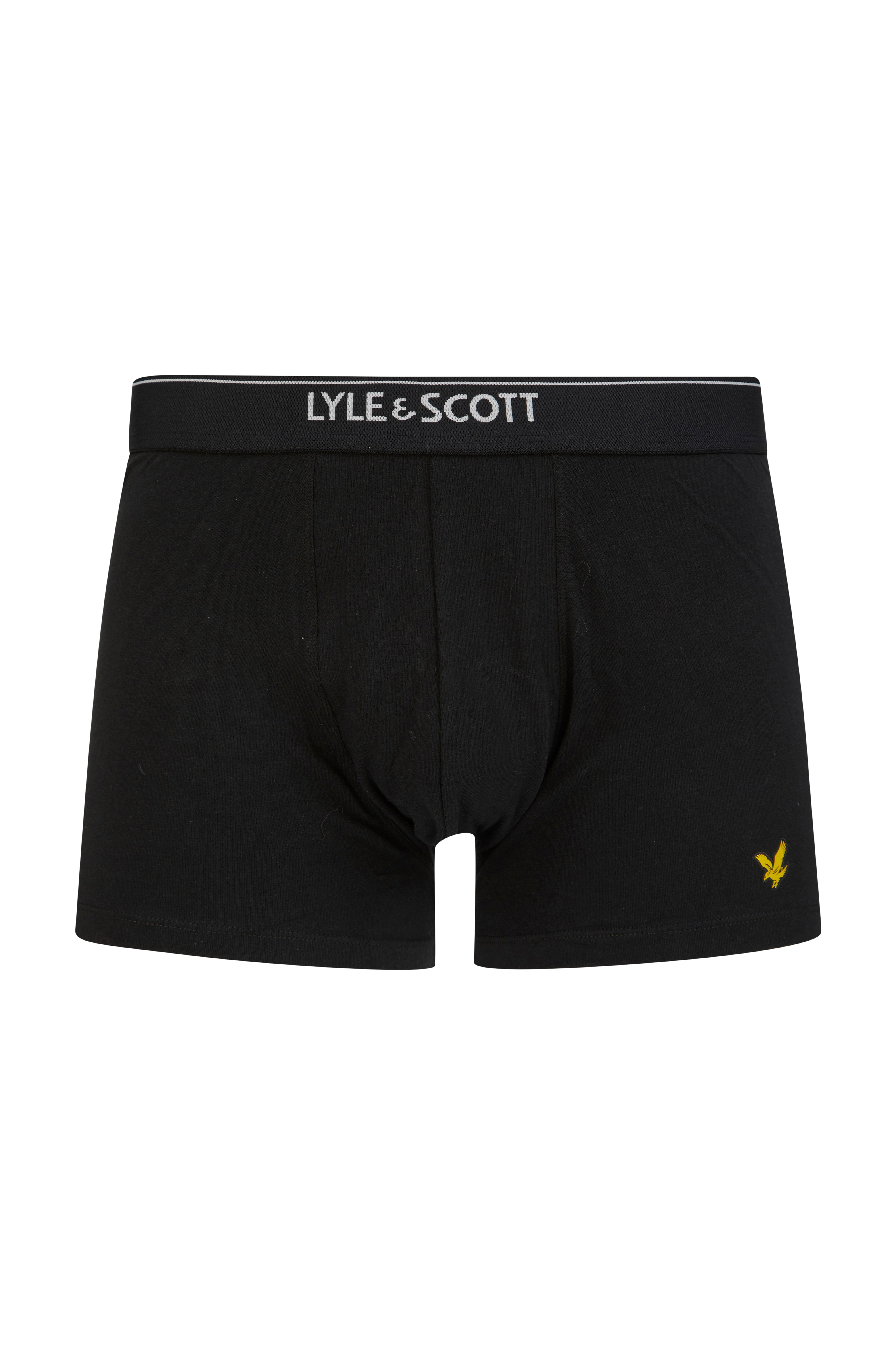 Lyle & Scott 5 Pack Men's Jackson Trunks - Black Multi Waistbands