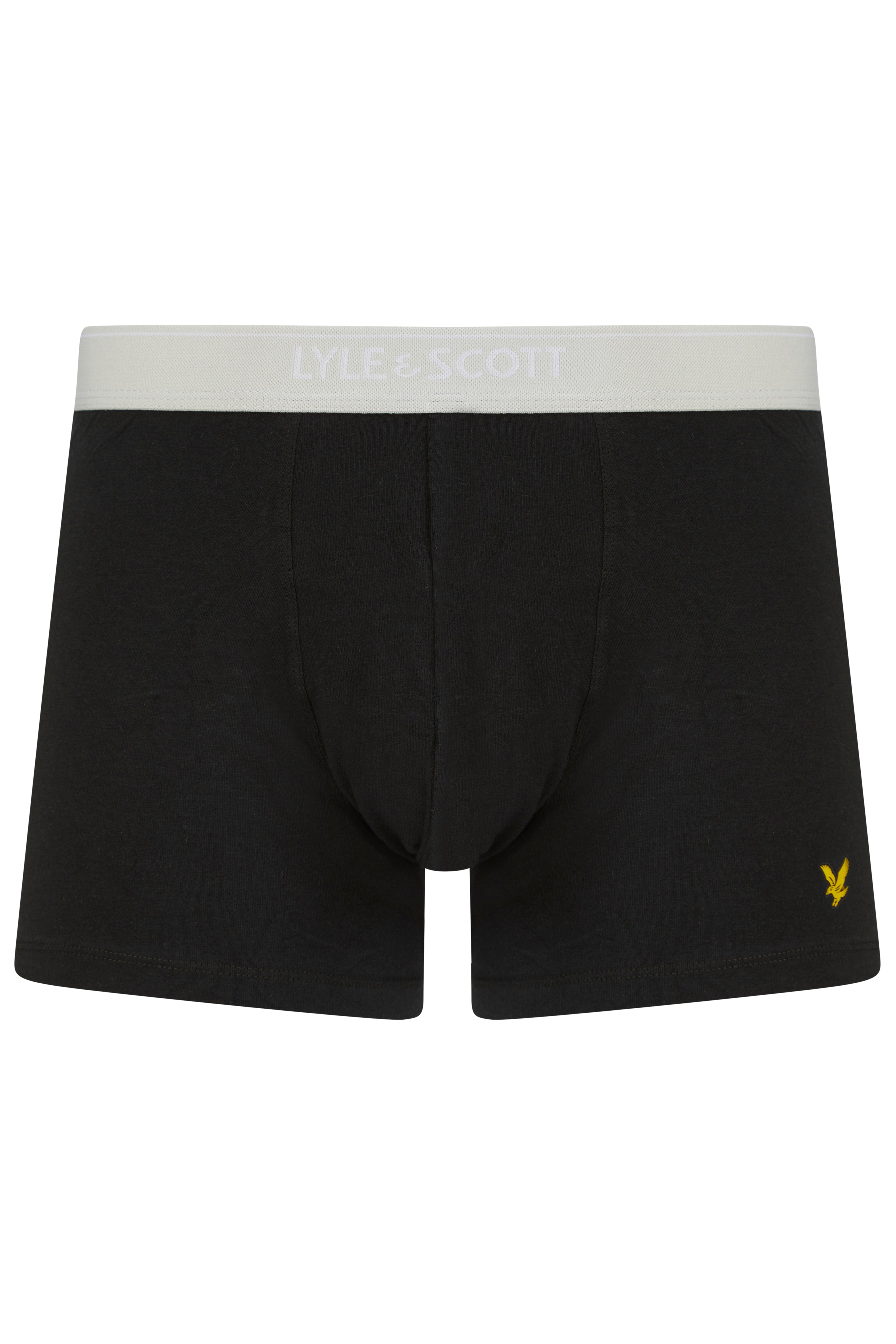 Lyle & Scott 5 Pack Men's Jackson Trunks - Black Multi Waistbands