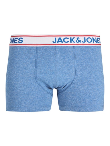 Jack & Jones Jacrowen 1 Pack Trunks Cotton Stretch Boxers - Blue Denim