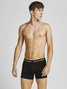 Jack & Jones Jacblack Friday 5 Pack Cotton Stretch Trunks - Black Multi