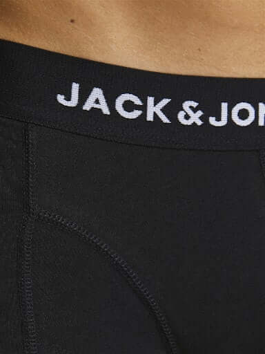 Jack & Jones Jacblack Friday 5 Pack Cotton Stretch Trunks - Black Multi