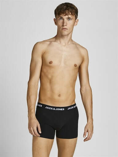 Jack & Jones Jacblack Friday 5 Pack Cotton Stretch Trunks - Black Multi