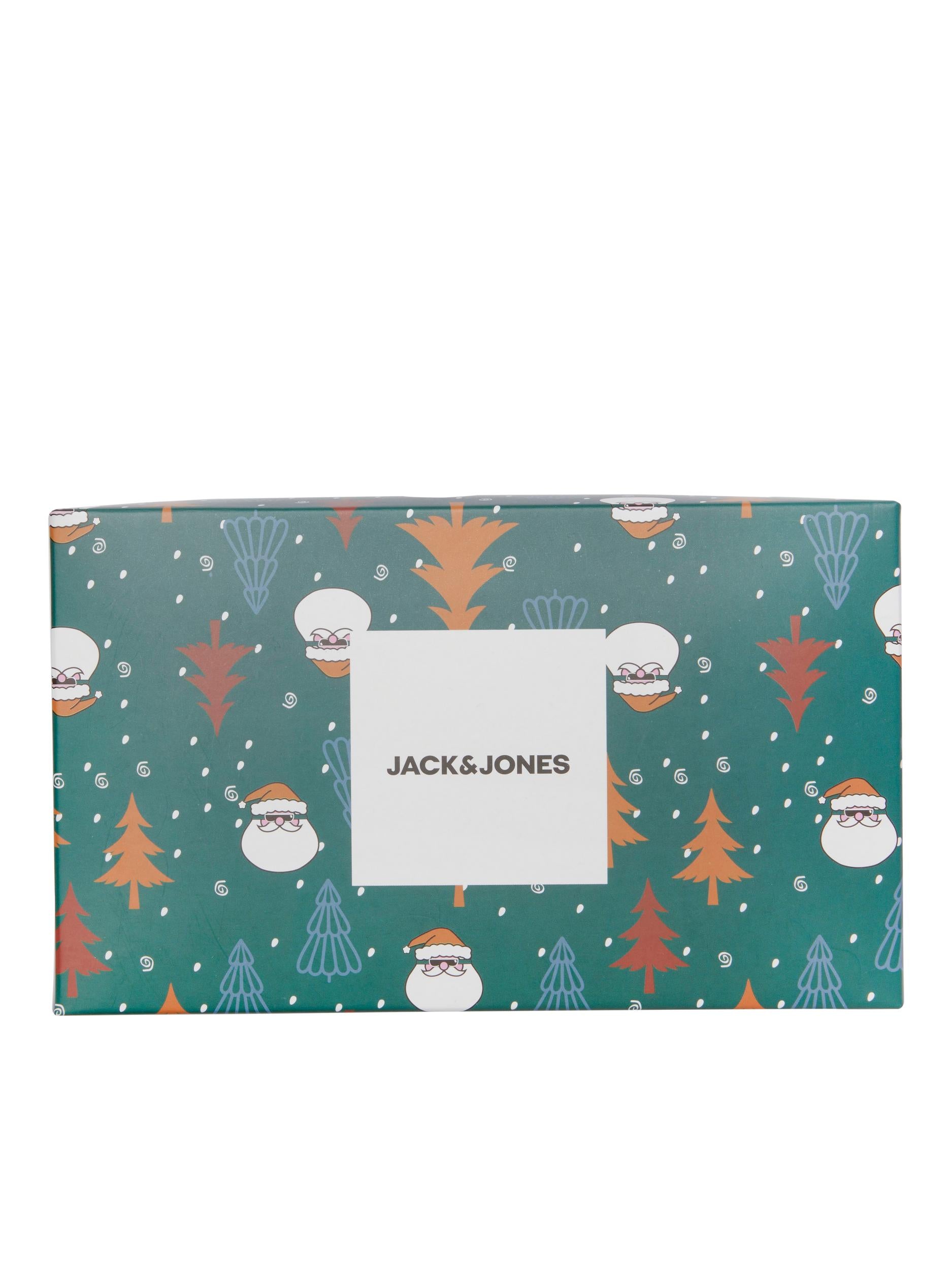 Jack & Jones JACXMAS TREE Socks Christmas/ Xmas Giftbox 3 Pack - Navy/Black