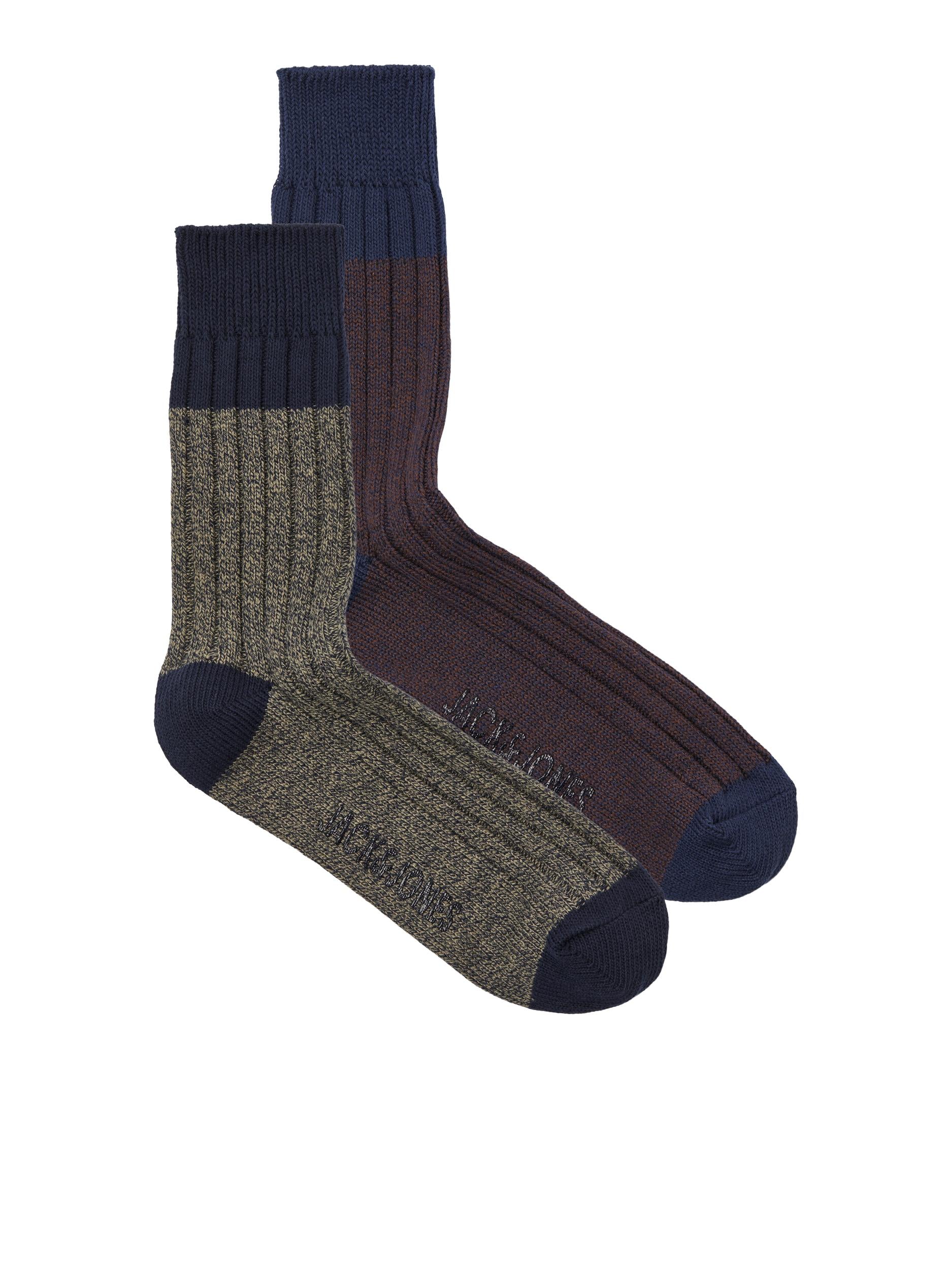 Jack & Jones - JACTWISTED Socks - Olive Chestnut