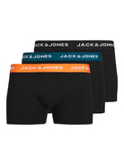 Jack & Jones 3 Pack JacJonas Trunks - Black Multi