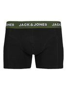 Jack & Jones Jacoliver 5 Pack Cotton Stretch Trunks - Black Multi