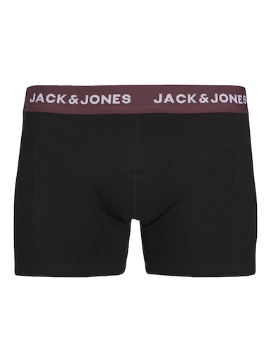 Jack & Jones Jacoliver 5 Pack Cotton Stretch Trunks - Black Multi