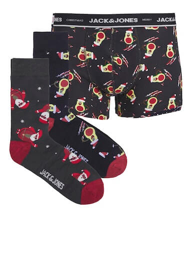 Jack & Jones JACXMAS Avacado Underwear & Socks Giftbox