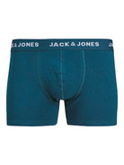 Jack & Jones Jacteo Solid Boxer Trunks 5 Pack - Navy Blazer/Wine/Black/Green/Blue