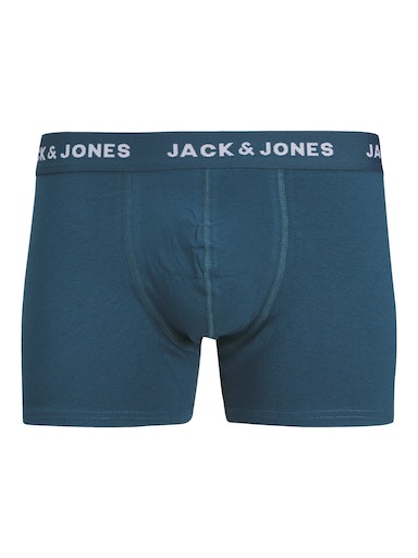 Jack & Jones Jacteo Solid Boxer Trunks 5 Pack - Navy Blazer/Wine/Black/Green/Blue