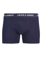 Jack & Jones Jacteo Solid Boxer Trunks 5 Pack - Navy Blazer/Wine/Black/Green/Blue