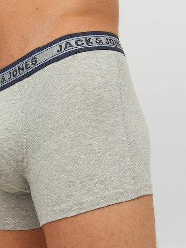 Jack & Jones Jacoliver 5 Pack Cotton Stretch Trunks - Multi