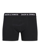 Jack & Jones Jacbasic 7 Pack Cotton Stretch Boxer Shorts / Trunks - Black