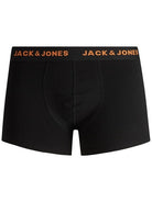 Jack & Jones Jacbasic 7 Pack Cotton Stretch Boxer Shorts / Trunks - Black