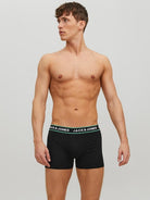 Jack & Jones Jacflower Trunks 3 Pack Cotton Stretch Boxers - Multi Print