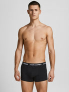 Jack & Jones Jachuey 5 Pack Cotton Stretch Trunks - Black Multi