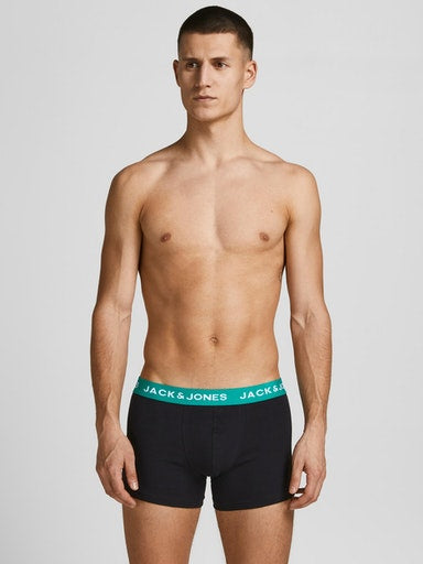 Jack & Jones Jachuey 5 Pack Cotton Stretch Trunks - Black Multi