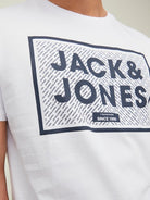 Jack & Jones 3 Pack Logo Crew Neck T-Shirts - NavyBlazer/White/Black