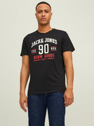 Jack & Jones 3 Pack JJETHAN Crew Neck T-Shirts - White/Blue/Black