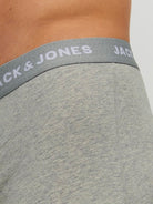 Jack & Jones Jacbasic 5 Pack Cotton Stretch Trunks - Blue / Grey / Black