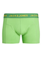 Jack & Jones 3 Pack Jachawaii Trunks - Palace Blue / Irish Green