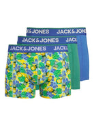 Jack & Jones 3 Pack Jacpineapple Skull Trunks - Palace Blue