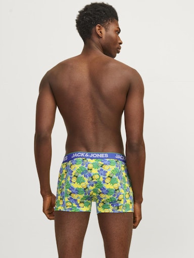 Jack & Jones 3 Pack Jacpineapple Skull Trunks - Palace Blue