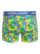 Jack & Jones 3 Pack Jacpineapple Skull Trunks - Palace Blue