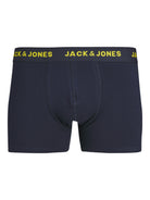 Jack & Jones Jacpink Flamingo Trunks 5 Pack Cotton Stretch Boxers - Navy Blazer, Print