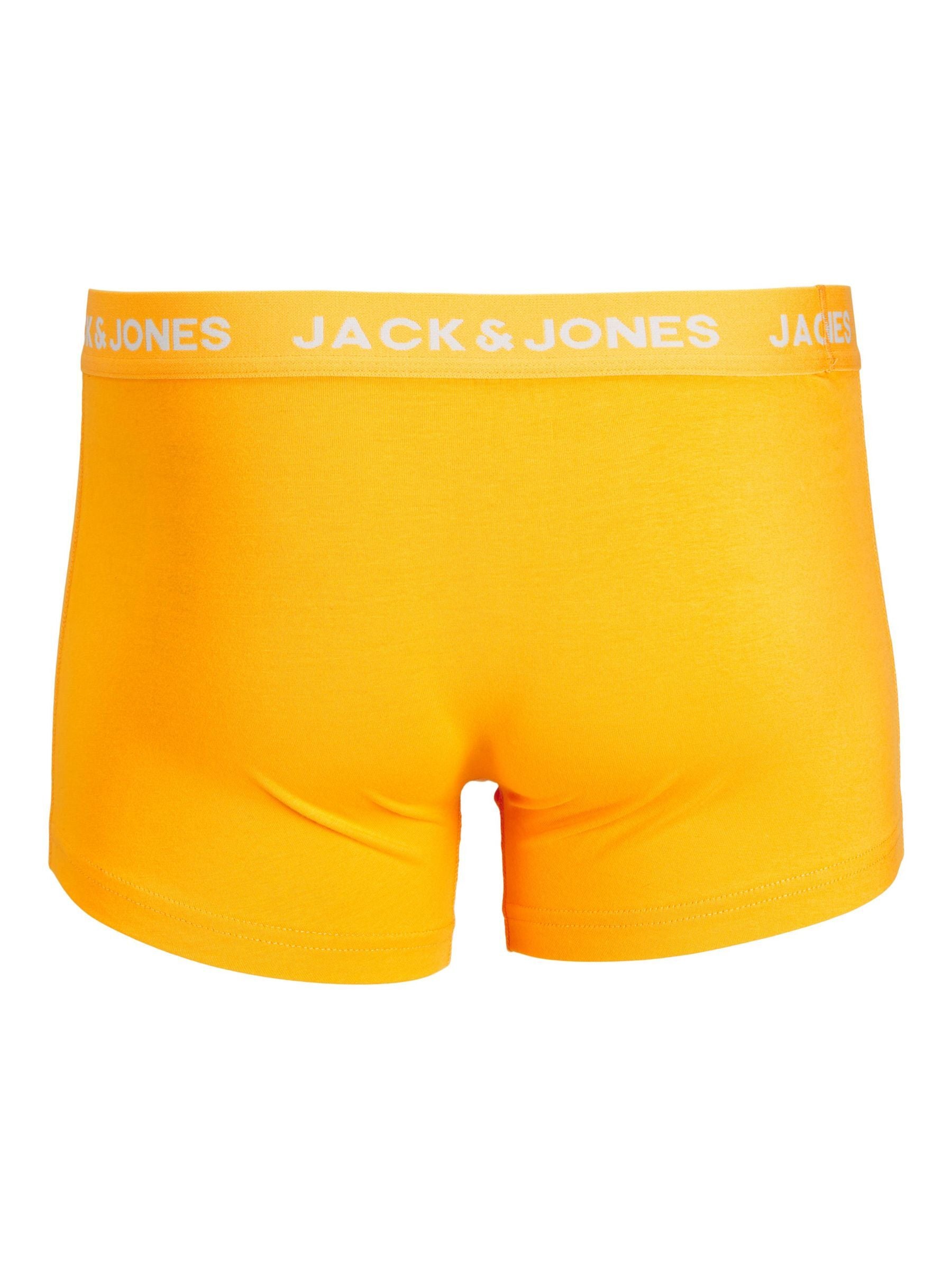 Jack & Jones Jaclarry 5 Pack Cotton Stretch Trunks - Tango Red