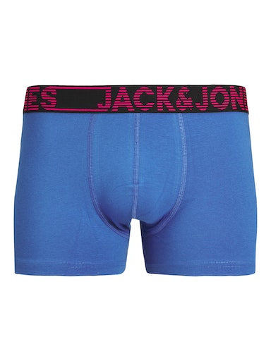 Jack & Jones Jacbill Solid Trunks 7 Pack Cotton Stretch Boxers - Multi Colour