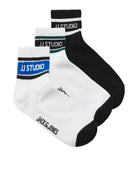 Jack & Jones 3 Pack Jachugh Short Tennis Sports Socks - Multi ( 7-11 )