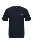 Jack & Jones 3 Pack JJbeau Crew Neck T-Shirts - Black / White / Blue