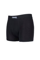 Jeep 2 Pack Men's Plain & Fine Stripes Fitted Bamboo Trunks