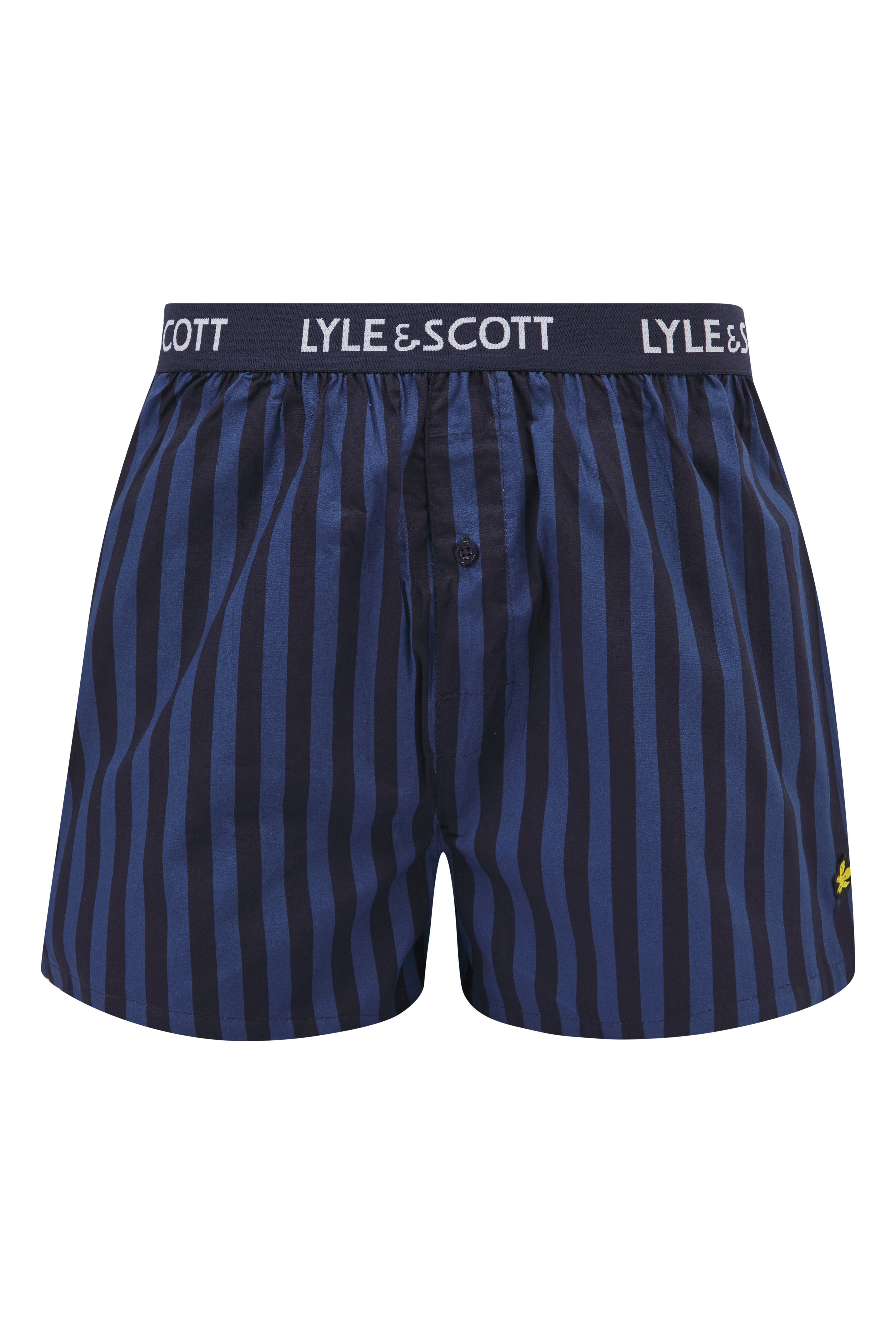 Lyle & Scott 3 Pack Men's Lenny Woven Boxers - Stripe/Peacoat/Gingham