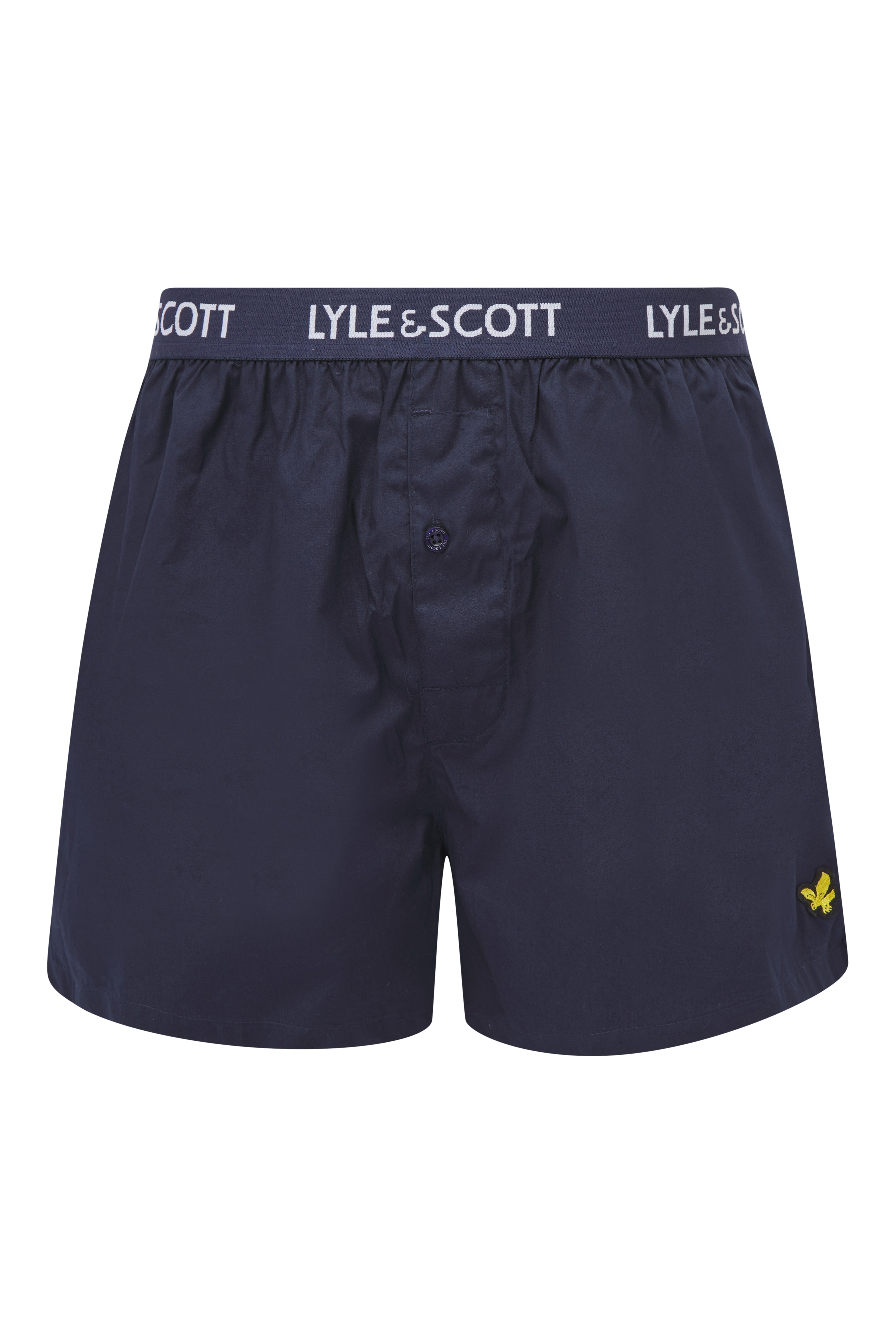 Lyle & Scott 3 Pack Men's Lenny Woven Boxers - White Stripe/Peacoat/Blue Gingham