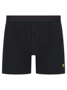 Lyle & Scott 3 Pack Lewis Men's Button Fly Boxer Briefs - Black Multi