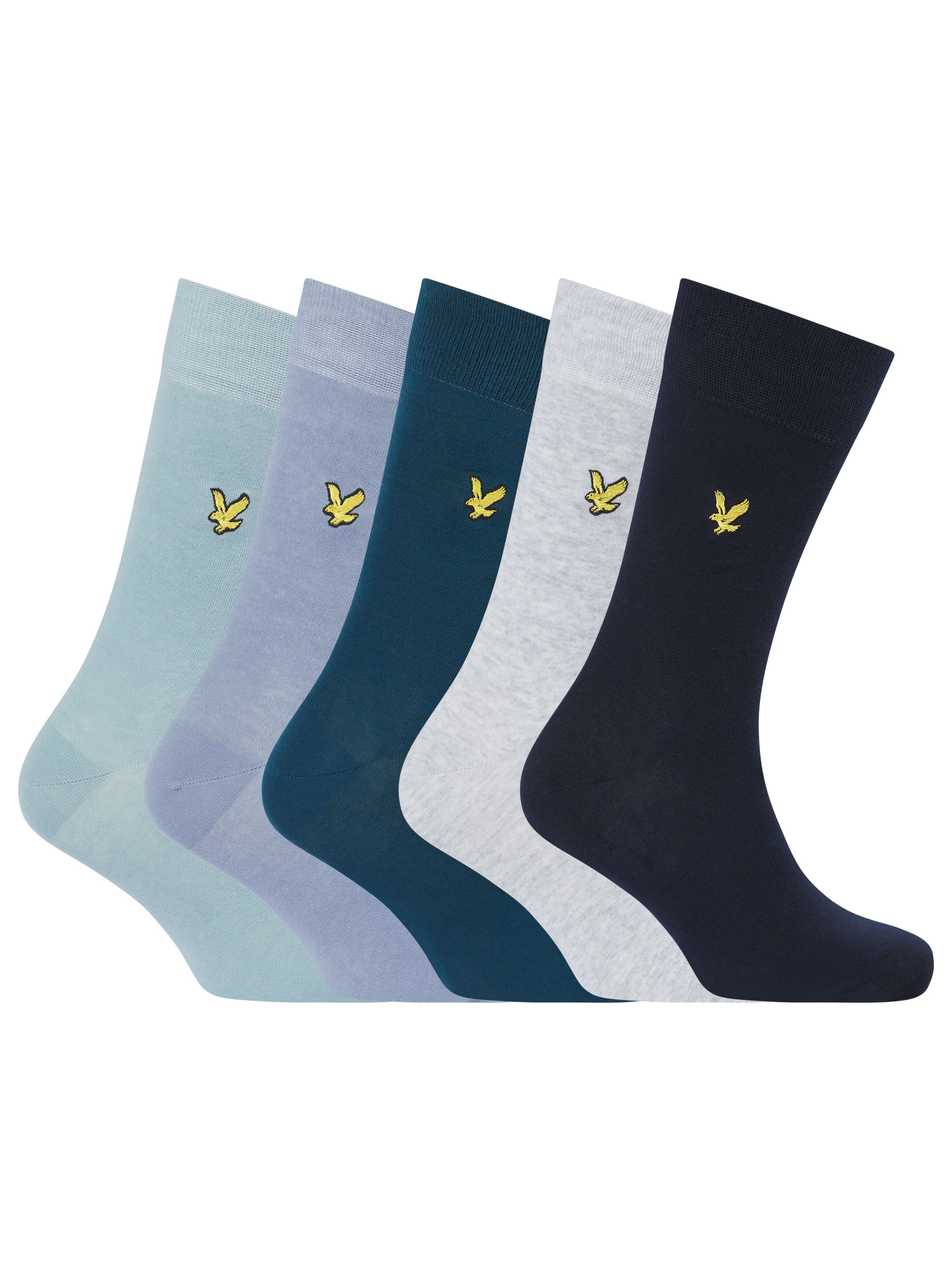 Lyle & Scott 5 Pack Dress Socks - Multi Colour