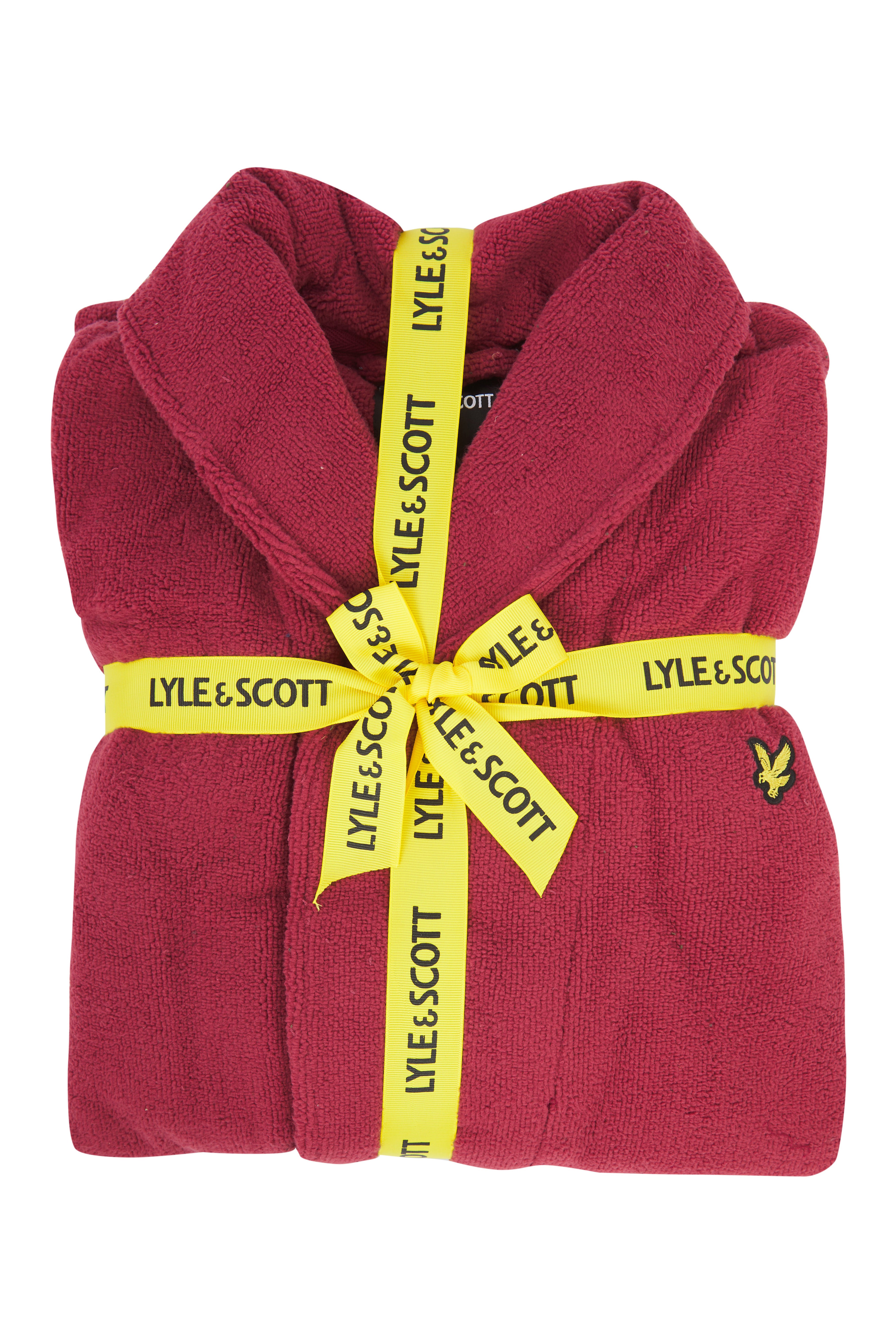 Lyle & Scott Lucas Bathrobe - Ruby Wine